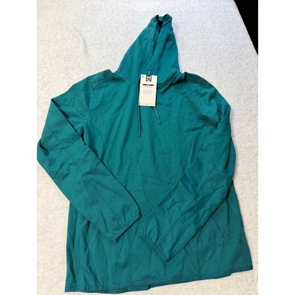 Member's Mark Luxe Hoodie Teal Taunt Womens Small Pullover Sweatshirt NWT‎
